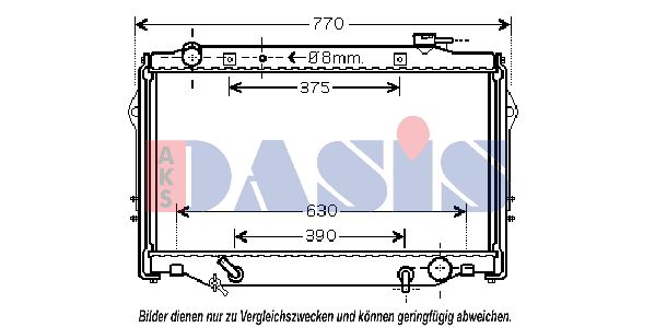 AKS DASIS Radiators, Motora dzesēšanas sistēma 210176N